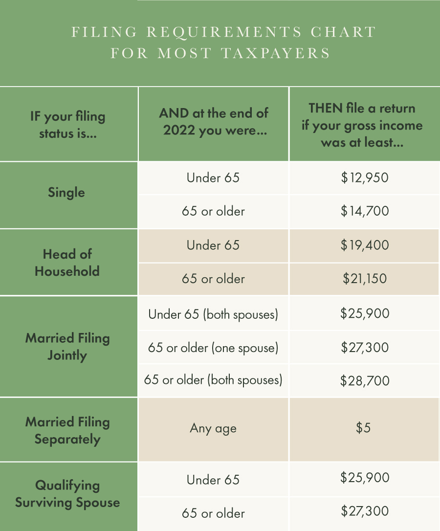 Do You Need To File A Tax Return 2607